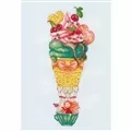 Image of Vervaco Ice Cream Balloon Cross Stitch Kit