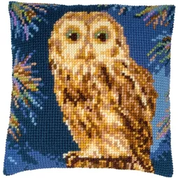 Vervaco Owl Cushion Cross Stitch Kit