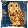 Image of Vervaco Owl Cushion Cross Stitch Kit