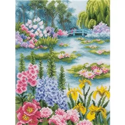 Lanarte By the Waterlily Pond Cross Stitch Kit