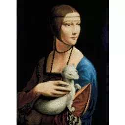 RIOLIS Lady with an Ermine - Da Vinci Cross Stitch Kit