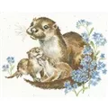 Image of Bothy Threads Otterly Adorable Cross Stitch Kit