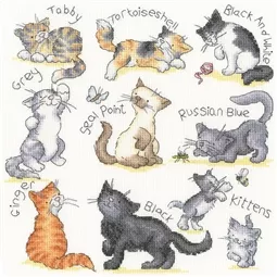 Bothy Threads Meow! Cross Stitch Kit