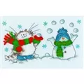 Image of Bothy Threads It's Snow Fun Without You Christmas Cross Stitch Kit
