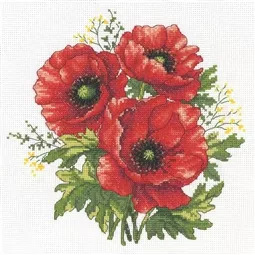 VDV Poppies Cross Stitch Kit