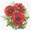 Image of VDV Poppies Cross Stitch Kit