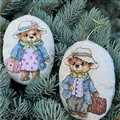 Image of VDV Bears Decorations Christmas Cross Stitch Kit