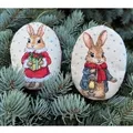 Image of VDV Bunnies Decorations Christmas Cross Stitch Kit