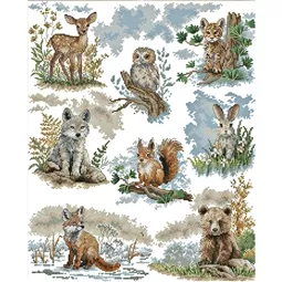 VDV Forest Cubs Cross Stitch Kit