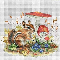 VDV Chipmunk Cross Stitch Kit