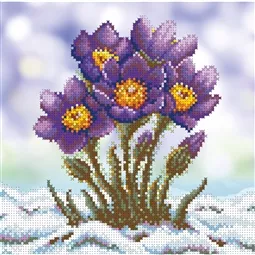 VDV Eastern Pasque Flower Embroidery Kit