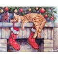 Image of Merejka Santa's Helper Christmas Cross Stitch Kit