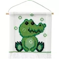 Image of Permin Crocodile Cross Stitch Kit