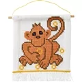 Image of Permin Monkey Cross Stitch Kit