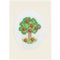 Image of Permin Apple Tree Card Cross Stitch Kit