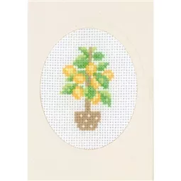 Permin Lemon Tree Card Cross Stitch Kit