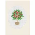 Image of Permin Cherry Tree Card Cross Stitch Kit