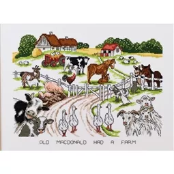 Permin The Farm Cross Stitch Kit