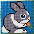 Image of Permin Rabbit Cross Stitch Kit