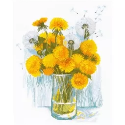 RIOLIS Sunny Dandelions Cross Stitch Kit