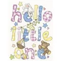 Image of Bothy Threads Hello Little One Birth Sampler Cross Stitch Kit