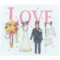 Image of Bothy Threads It Must Be Love Wedding Sampler Cross Stitch Kit