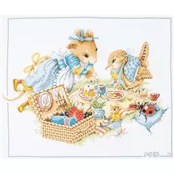 Lanarte Picnic with Vera Cross Stitch Kit