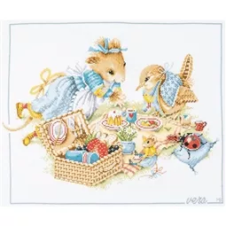 Lanarte Picnic with Vera - Aida Cross Stitch Kit