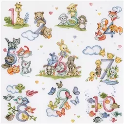 Vervaco Counting 1 to 10 Cross Stitch Kit