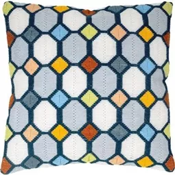 Vervaco Checkered Longstitch Cushion Long Stitch Kit