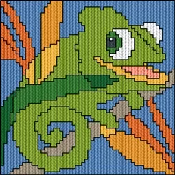 Permin Chameleon Long Stitch Kit