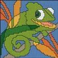 Image of Permin Chameleon Long Stitch Kit