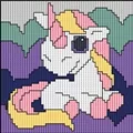 Image of Permin Unicorn Long Stitch Kit