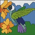 Image of Permin Hummingbird Long Stitch Kit