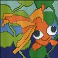 Image of Permin Goldfish Long Stitch Kit