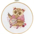 Image of Permin Owl that Sews Cross Stitch Kit