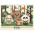 Image of Vervaco Panda and Friends Sampler Birth Sampler Cross Stitch Kit