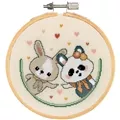 Image of Vervaco Panda and Bunny Love Cross Stitch Kit