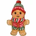 Image of Vervaco Gingerbread Man Shaped Cushion Christmas Cross Stitch Kit