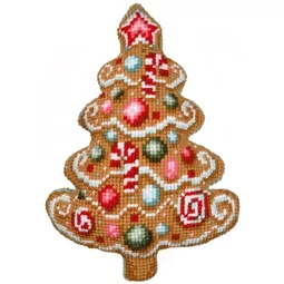 Vervaco Christmas Tree Shaped Cushion Cross Stitch Kit