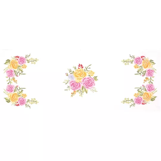 Trimits Floral Bouquet Runner Cross Stitch Kit