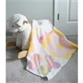 Image of Lion Brand Yarn Mod Flower Baby Afghan Pattern