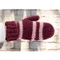 Image of Lion Brand Yarn 2-Colour Mittens Pattern