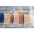 Image of Lion Brand Yarn 4-Colour Mittens Pattern
