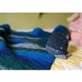Image of Lion Brand Yarn Ocean Afghan and Whale Crochet Pattern