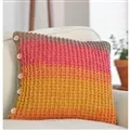 Image of Lion Brand Yarn Cliff Edge Cushion Cover Crochet Pattern