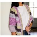 Image of Lion Brand Yarn Top Down Raglan Cardigan Pattern