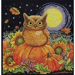 Design Works Crafts Harvest Owl Cross Stitch Kit