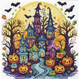 Design Works Crafts Spooky Village Cross Stitch Kit