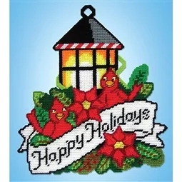 Design Works Crafts Happy Holidays Lantern Tapestry Kits
